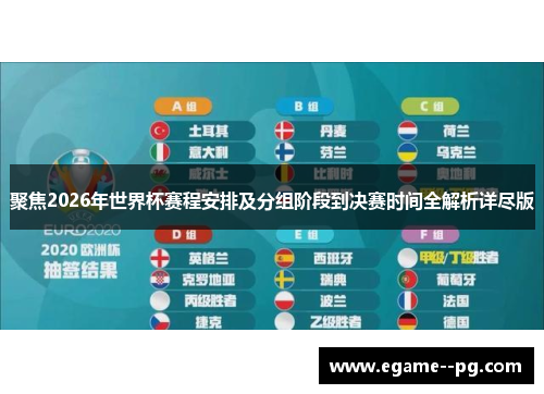 聚焦2026年世界杯赛程安排及分组阶段到决赛时间全解析详尽版